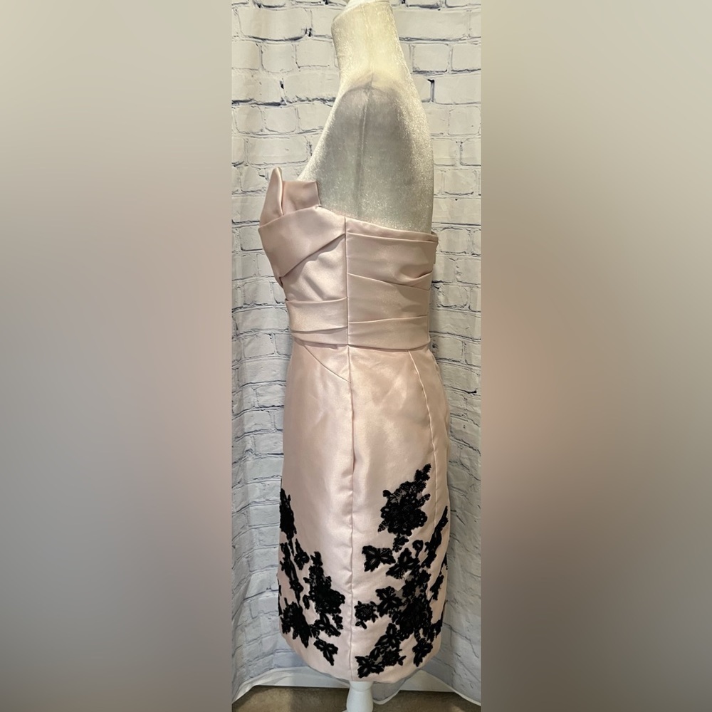 LOVE  -  Pink Strapless Empire Waist Dress w/built-in padded bra-  Size 12 - Picture 7 of 12